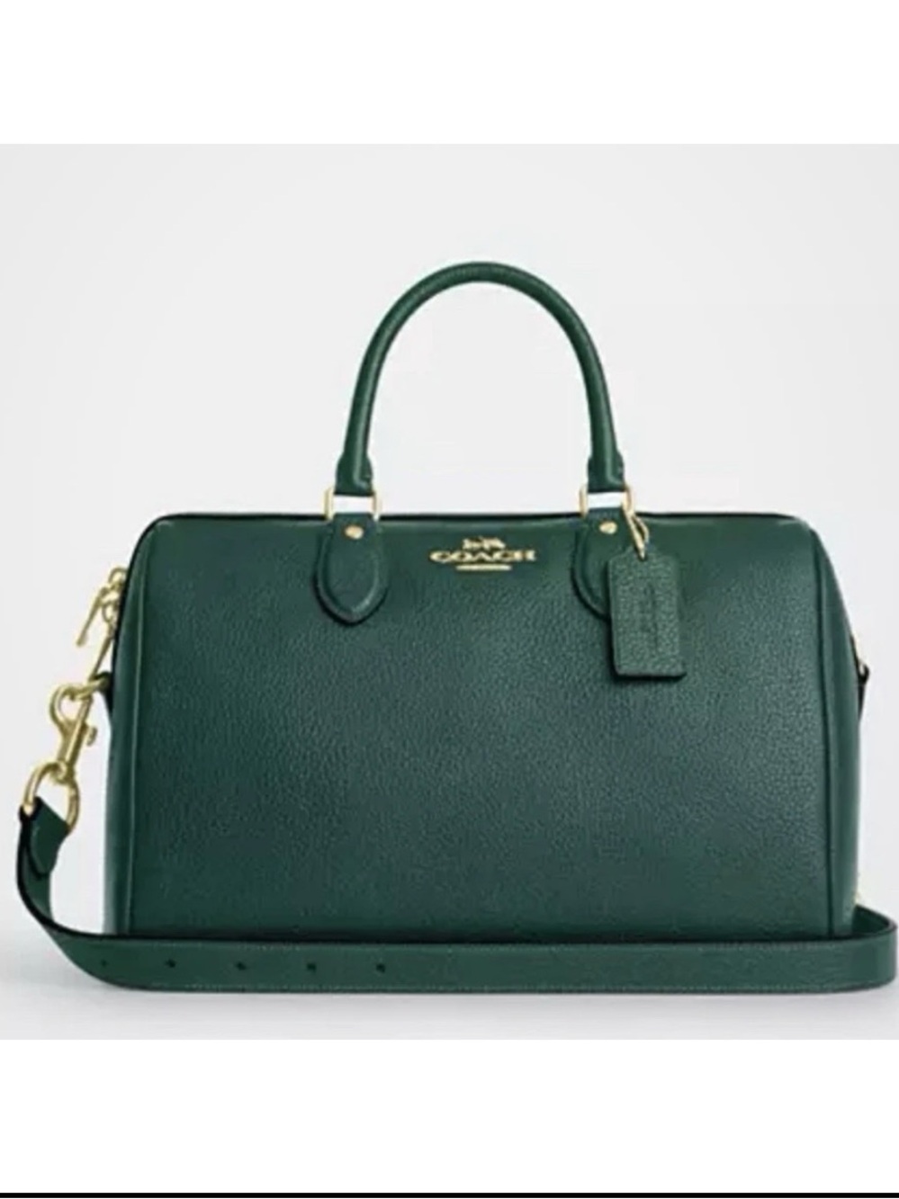 Coach Rowan Large Satchel Bag Emerald CES11 Im/Emerald NWT🌸